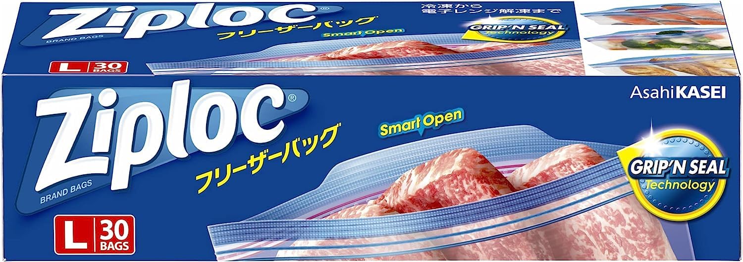 おまとめ① Amazon.co.jp: 【まとめ買い】 ジップロック フリーザーバッグ L